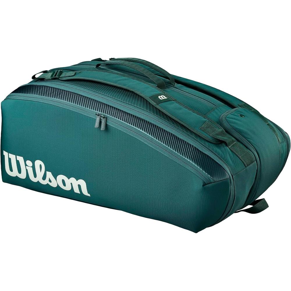 BOLSO WILSON BLADE V10 VERDE PINO CAPACIDAD 15 RAQUETAS
