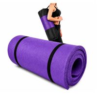 Yoga Mat Colchoneta Enrollable Tapete De Ejercicios 20 Mm Morado