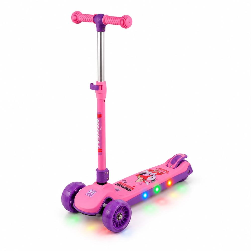 SCOOTER INFANTIL PLEGABLE - RUEDAS ANCHAS CON BLUETOOTH -LUCES LED Y  FUNCIÓN MUSICAL 2026