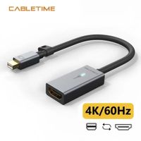 Adaptador de Mini DisplayPort macho a HDMI 4K hembra - CABLETIME | CP26A