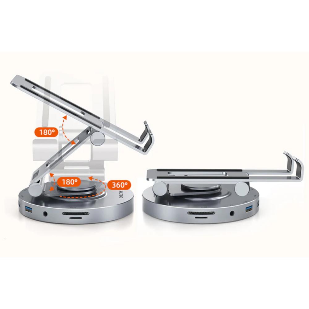 Soporte Hub para Ipad Pro USBC a HDMI USBA USBC SD TF PD Audio