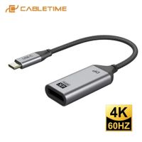 Adaptador de USB-C macho a DisplayPort 4K hembra - CABLETIME | CP13A