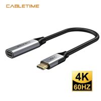 Adaptador de USB-C macho a Mini DisplayPort 4K hembra - CABLETIME | CP14A