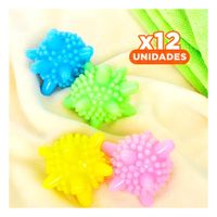 Pack12 Dispositivo para Lavado Deserredante de Ropa Multicolor Textil YPapel Regalo