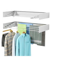 Tendedero De Ropa Plegable Para pared Color Blanco TRP-80