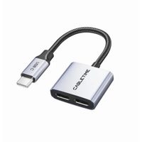 Adaptador USB-C macho a puerto de USB-C de Audio y PD de 60W - CABLETIME | CPA2G