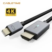 Cable Mini DisplayPort Macho a HDMI Macho 4K de 1.8M - CABLETIME | CD45K