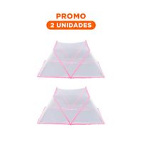 Pack2 Protector Plegable 130x190cm Seguro y Comodo y Practico en Hogar Rosado