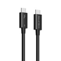 Cable USB-C Thunderbolt 5 Certificado, 240W, 120Gbps, 8K, de 0.8M - CABLETIME | CT50G