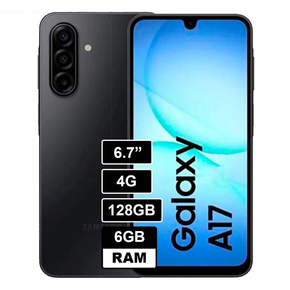 Celular Samsung Galaxy A17 6GB RAM 128GB 6.7 - Negro