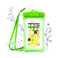 Funda Acuatica con Flotador para Celular Hermetico Verde