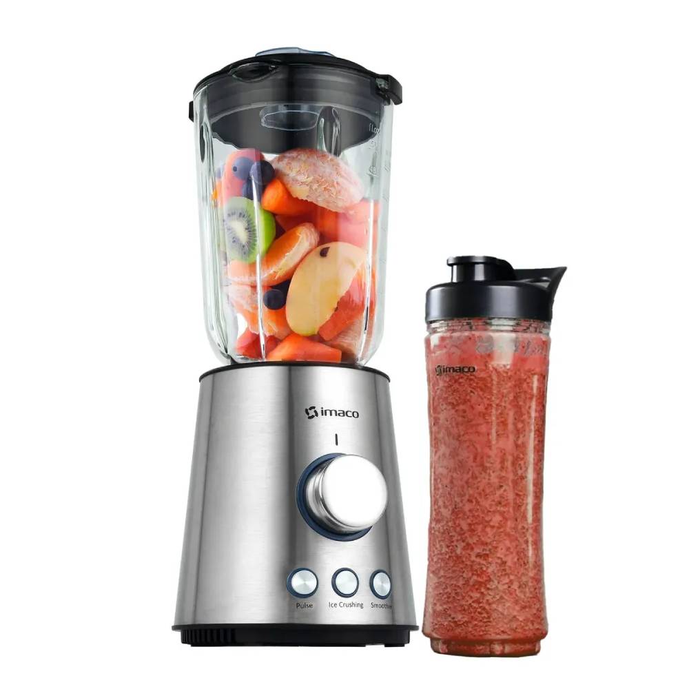 Licuadora Imaco 1.5L Vaso To Go 600ml Acero Inox BLS860