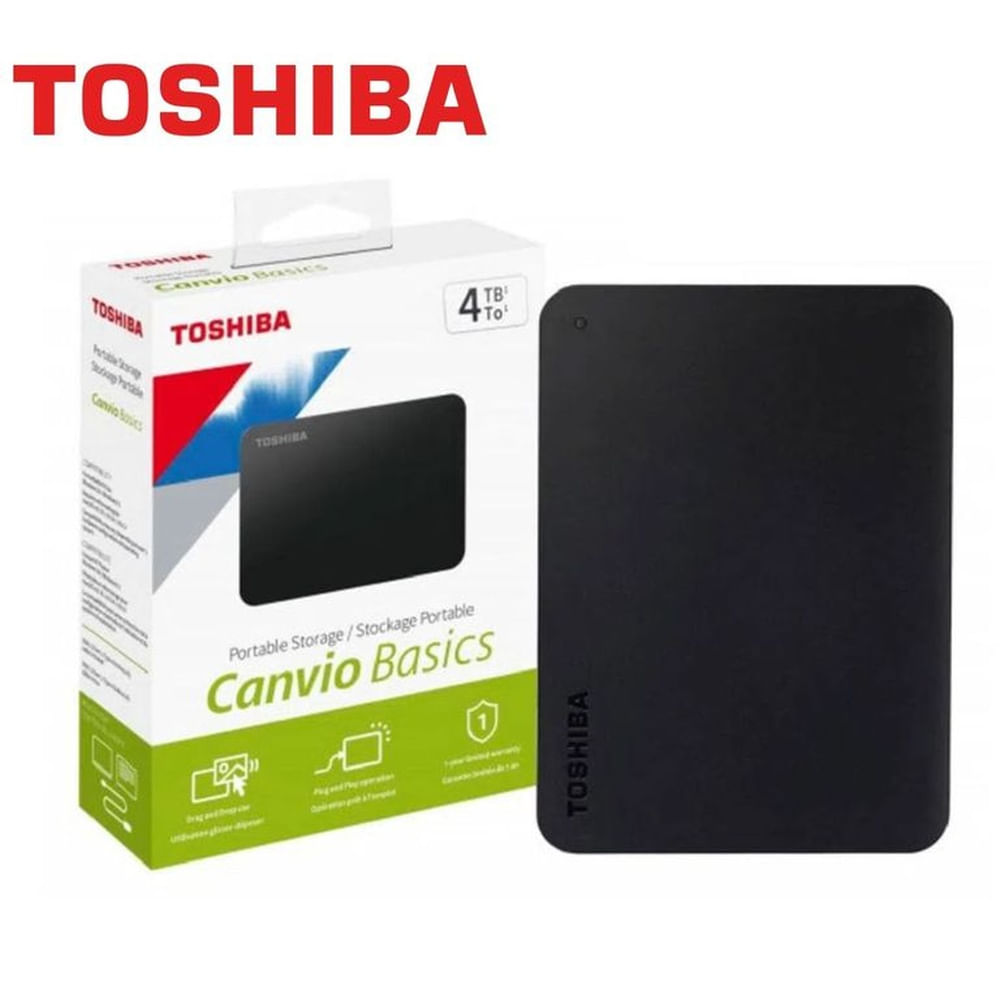 DISCO DURO TOSHIBA 4TB EXTERNO CANVIO BASIC 3.0