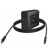 CARGADOR MOTOROLA TURBO POWER 150W CON CABLE USB-C A USB-C DE ALTA RESISTENCIA COLOR NEGRO