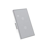 Interruptor Inteligente Wifi Doble 2 Botones Gris