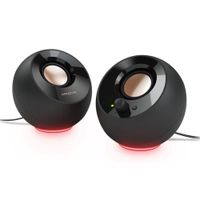 Parlante 2.0 Creative Pebble SE RGB USB-C y 3.5mm - Negro