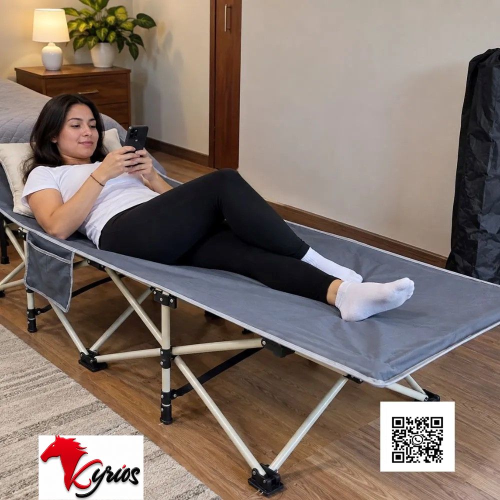CAMA Y SILLA PLEGABLE DE 6 POSICIONES MAS  ACOLCHE