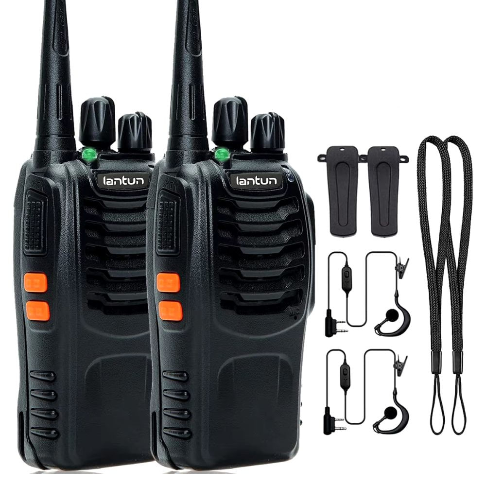 Walkie Talkie de Comunicación 5 km 16 Canales Construcción Resistente Radios Portátiles
