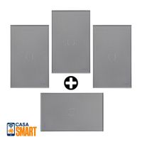 COMBO VTA: 4 Interruptores Inteligentes Simple Silver IOT