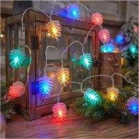 Luces Navidad 9m 80 LED Piñitas Arteza Bajo Consumo con Música y Conexión en Serie