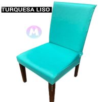 06 forros de silla spandex color turquesa Liso