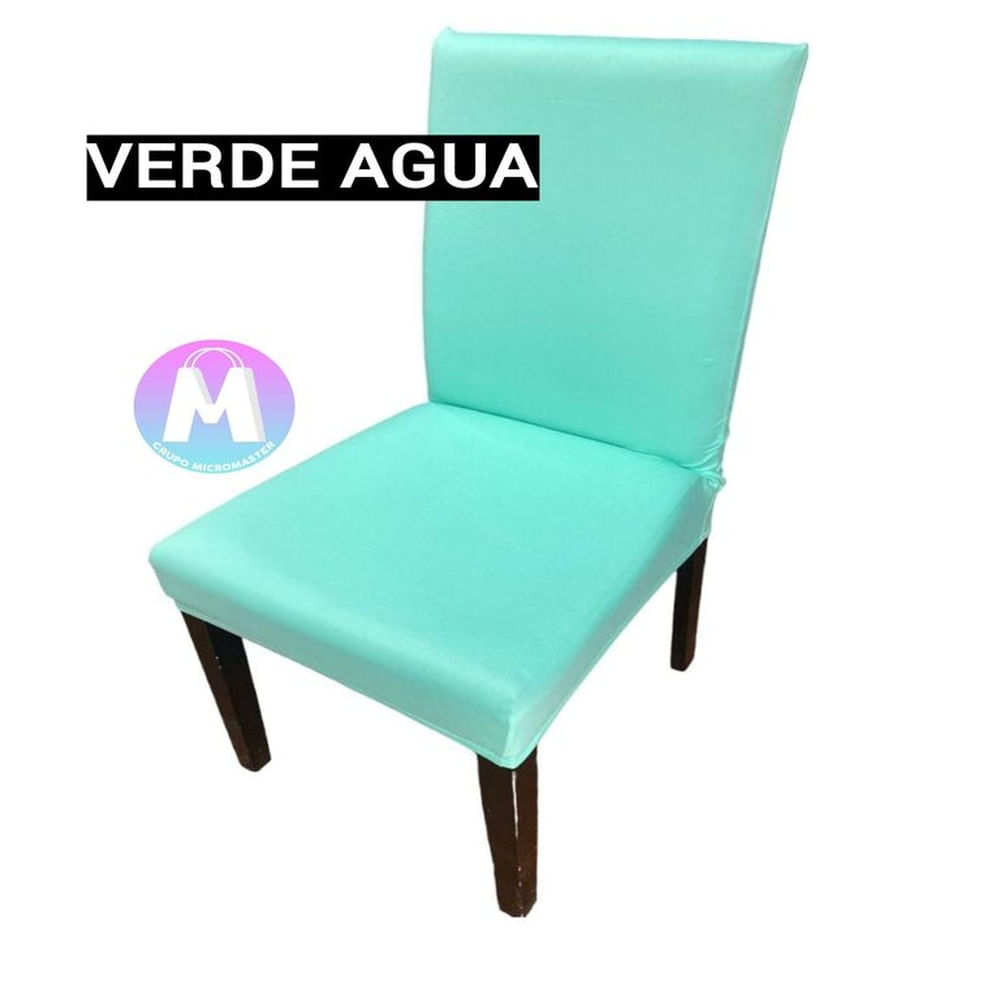 06 Forros de silla spandex color Verde Agua