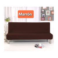 Forro para Futon o Sofa Cama color Marron Liso