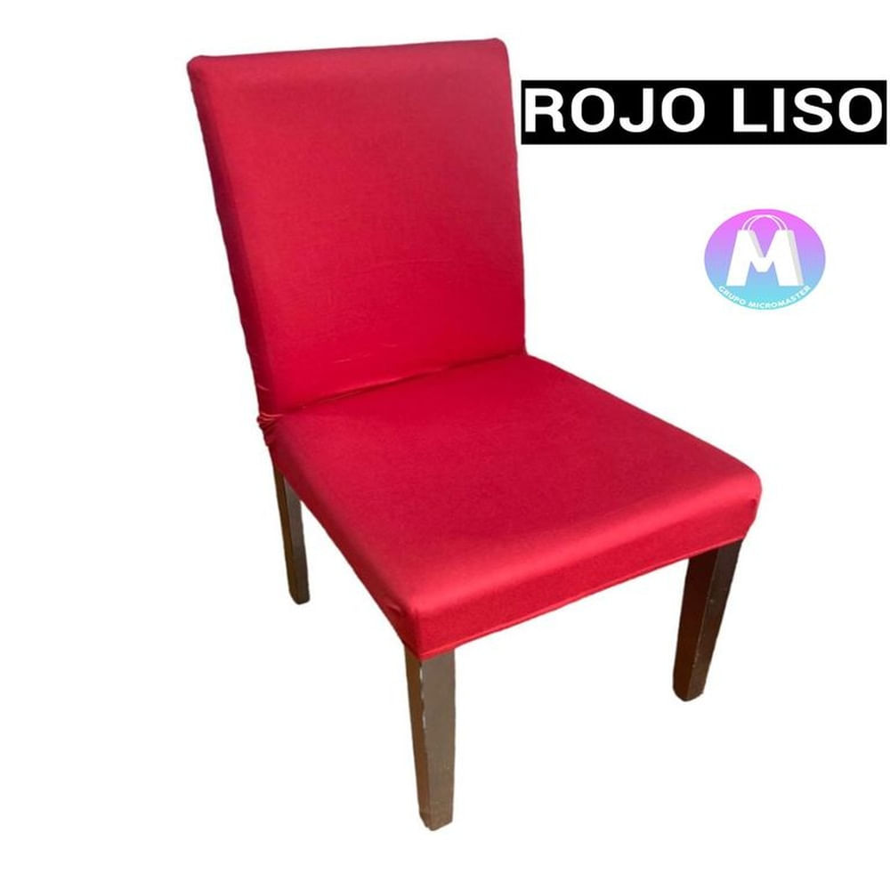 06 Forros de silla spandex color Rojo Liso