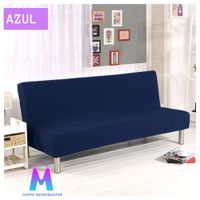 Forro para Futon o Sofa cama Azul liso