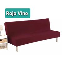Forro para Futon o Sofa Cama Rojo Vino Liso