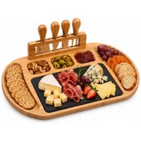 Tabla para aperitivos Con 4 Mini utencilios