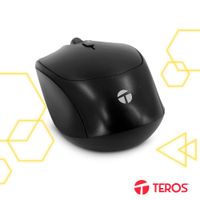 Mouse Óptico Teros TE-1222S USB 1600 DPI Negro
