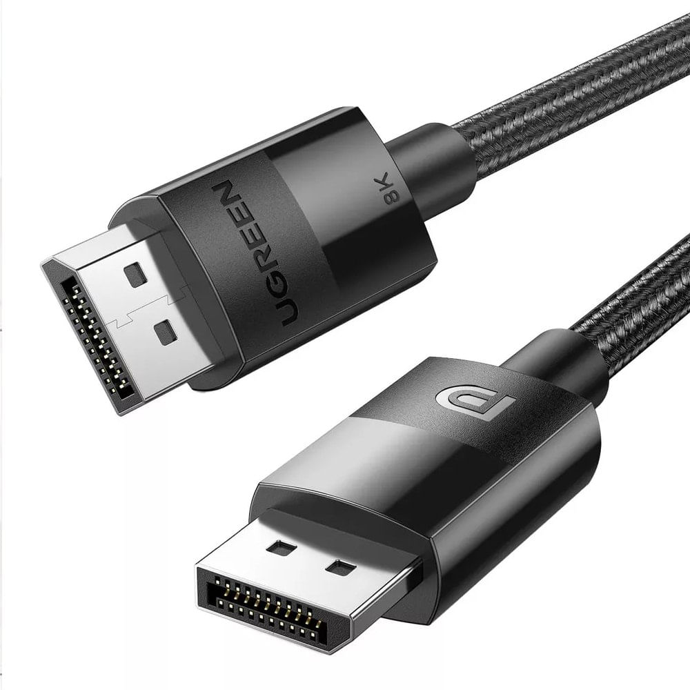 Cable DisplayPort 1.4 Ugreen 8K 60Hz 4K 240Hz 32.4Gbps Trenzado de 1.5 Metros 80391