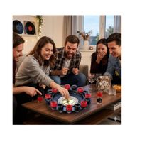 Juego de Mesa Ruleta de Tragos Giratoria para Fiestas