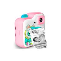 Cámara Digital Infantil Diseño Unicornio con 3 Rollos Rosado