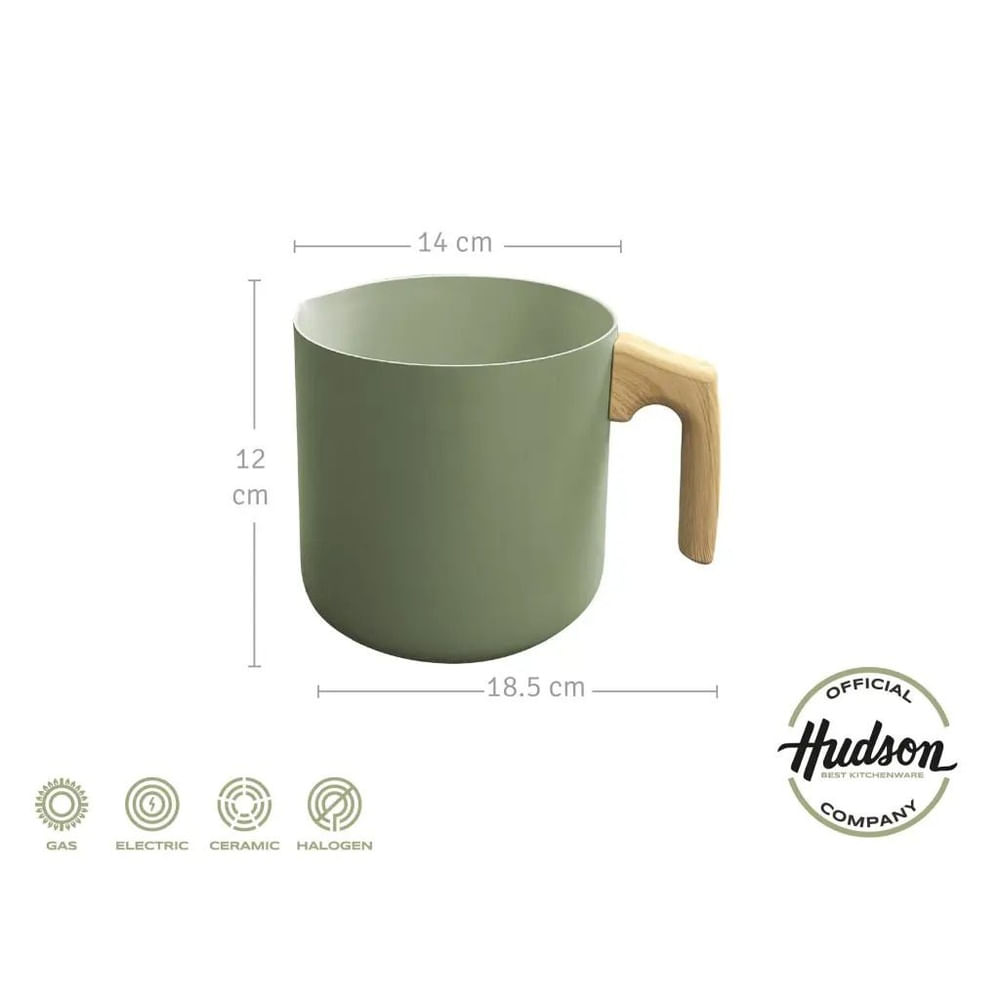 Jarrito Hervidor Antiadherente Olive 14cm HUDSON