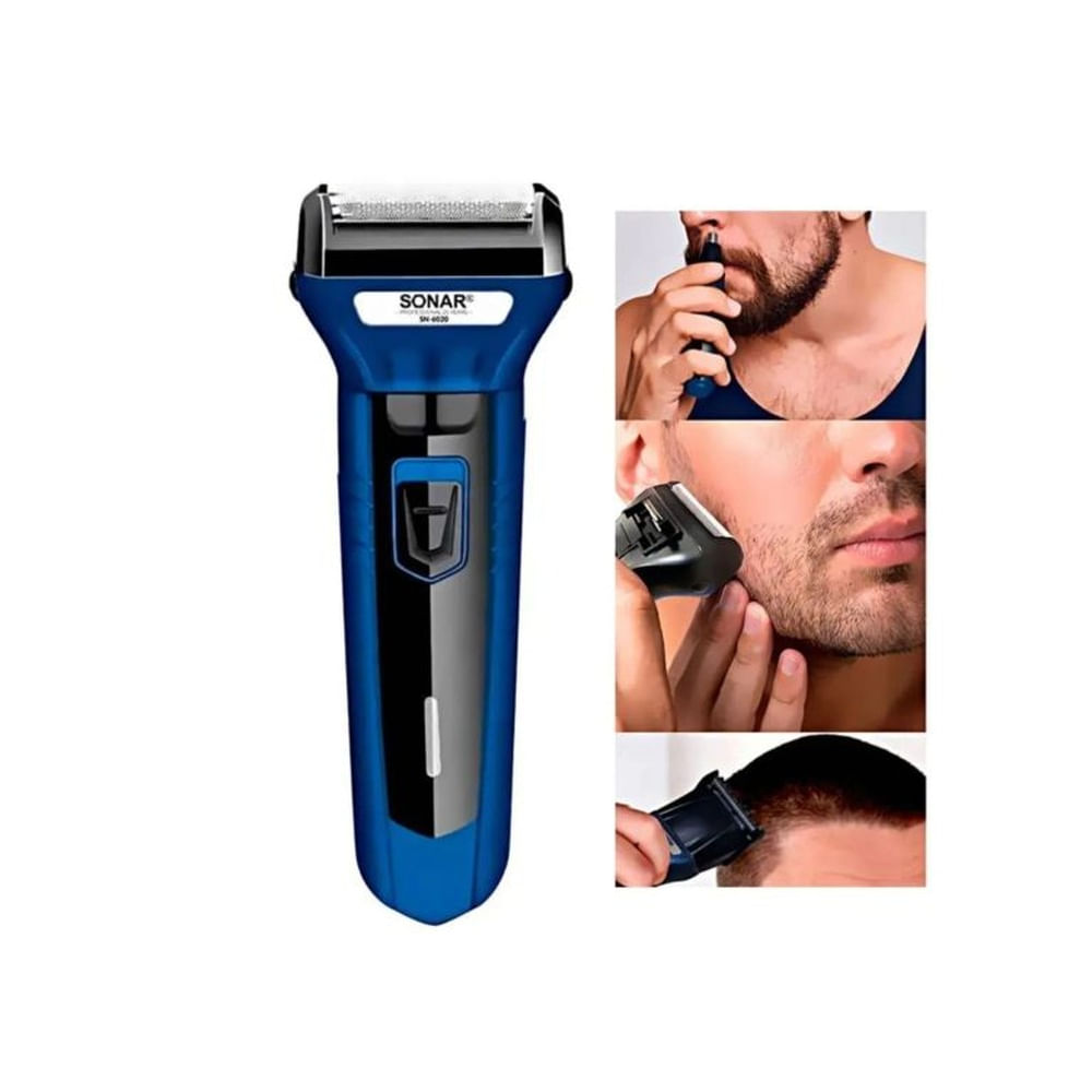MAQUINA DE AFEITAR 3 EN 1 INALÁMBRICA PARA NARIZ BARBA Y CABELLO