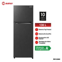 REFRIGERADORA EUROFRIO 130 L NEGRO - RM-136H
