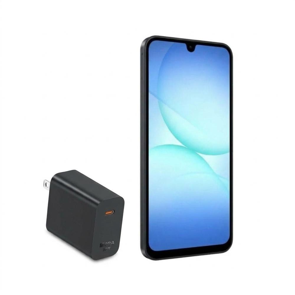 Celular Samsung A17 4G 4GB 128GB con cargador 1HORA PD30W Negro