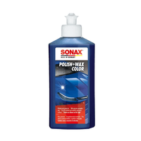 CERA PARA AUTOS SONAX POLISH Y WAX COLOR AZUL 500 ML