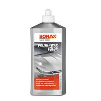 CERA PARA AUTOS SONAX POLISH Y WAX COLOR PLATA 500 ML