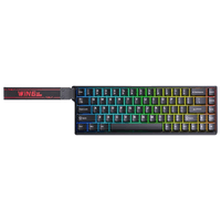 TECLADO AULA WIN68HE CABLEADO INGLES BLACK GREY WOOD MAGNETIC 6978080504067
