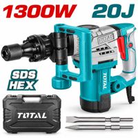 Martillo Demoledor 1300w TOTAL 20J 7kg SDS HEX Profesional TH2130016