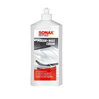 CERA PARA AUTOS SONAX POLISH Y WAX COLOR BLANCO 500 ML