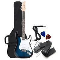 Guitarra Eléctrica Azúl con Accesorios Completa