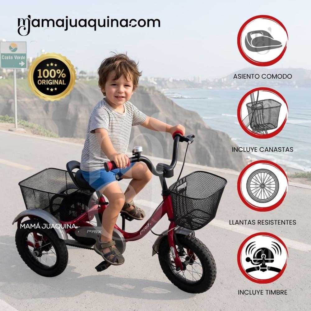 Triciclo De Paseo STORMI Edición Exclusiva Borgoña