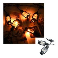 Luces Guirnaldas 5m CON 10bombilla Vintage led Cálido Tfarol Jardín decoración TERRAZA