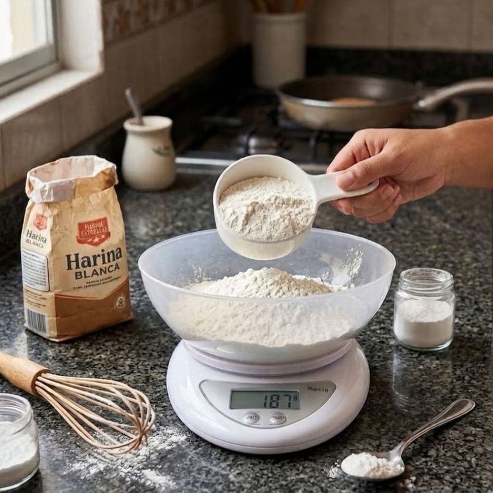 balanza de cocina de 1gr a 5kg con bowl