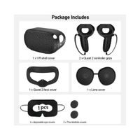 Kit de Accesorios Protectores para Meta Quest 2 l Protector de Visor. Mandos y lentes