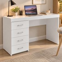Escritorio Oslo 4 Cajones Ventitas Home Color Blanco